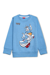 Girls Fleece Sweatshirt sky blue